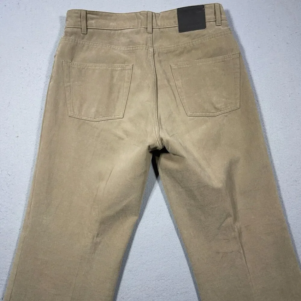 Ted Baker London Pants Men 33 Straight Tan Khaki Cotton Made In Italy Classic‎